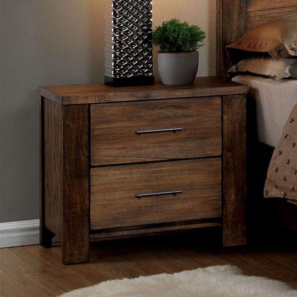 Elkton Transitional Night Stand In Oak Finish By Casagear Home