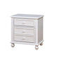 Wooden Night Stand With 2 Drawers, White By Casagear Home