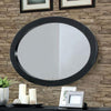 Lennart Ii Black Oval Wall Mounted Mirror By Casagear Home