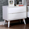 Nightstand | 2 Drawer | Recessed Fronts | White Finish