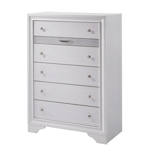 Tall Dresser Chest | Solid Wood | Jewelry Drawer | Contemporary White