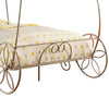 Princess Full Size Bed In Metallic frame Champagne Gold By Casagear Home FOA-CM7705CPN-F