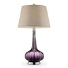 Table Lamp | Fay Contemporary | Berry Glass | Purple Finish