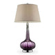 Table Lamp | Fay Contemporary | Berry Glass | Purple Finish