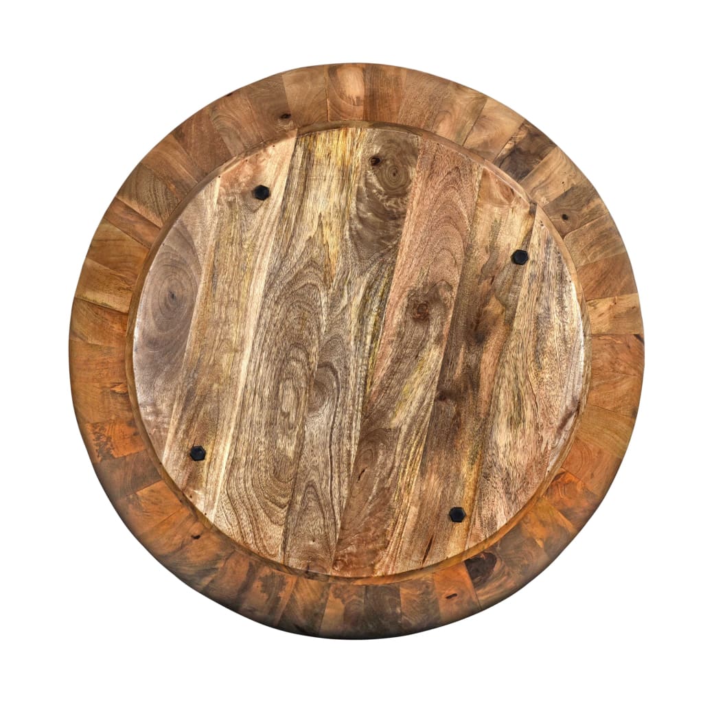 Mango Wood Coffee Table In Round Shape By The Urban Port UPT-32180