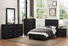 6 Drawer Dresser In Wood And PVC Black HME-2220-5