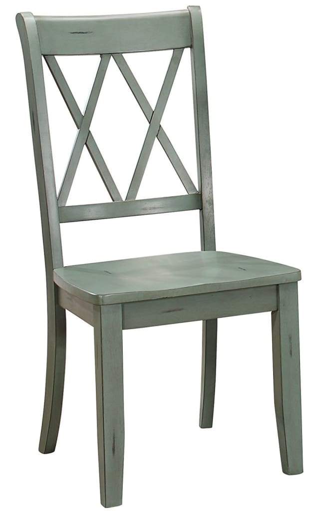Side Chair Set of 2 | Bi-Cast Vinyl | Curvy Back | Black