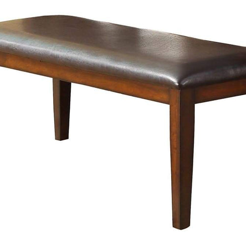 Bench | Mango Veneer | Covered Seat | Brown Finish