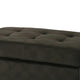 Polyester Upholstered Ottoman With Tufted Seat Chocolate Brown HME-8367CH-4