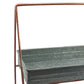 Galvanized Metal 2 Tiered Rectangular Serving Tray Gray By Casagear Home I305-HGM005