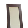 Aesthetic Accent Mirror With Wooden Framing Dark Brown IDF-11478