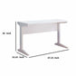 Contemporary Style Desk With Width Top White IDF-151179