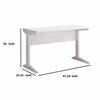 Contemporary Style Desk With Width Top White IDF-151179