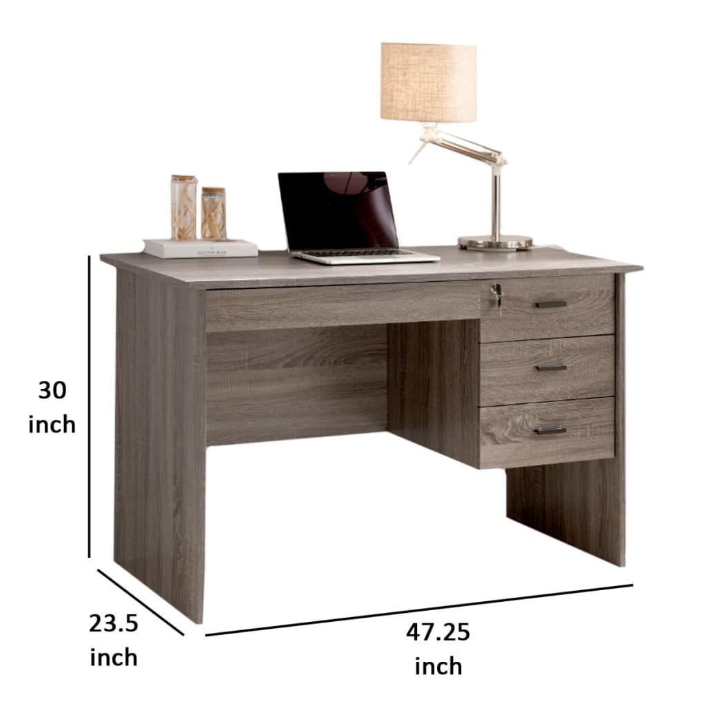 Adorning Contemporary Style Office Desk Gray IDF-161529