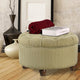 Fabric Upholstered Wooden Ottoman with Tufted Lift Off Lid Storage, Beige and Brown