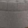 Fabric Upholstered Wooden Ottoman with Tufted Lift Off Lid Storage Dark Gray - N8264-F2111 By Casagear Home KFN-N8264-F2111