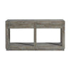 Two Drawer and Bottom Shelf Console Table with Flattened Base Rustic Latte Gray By Casagear Home MSF-5QS323