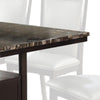 Wooden Dining Table With Spacious Bottom Storage Dark Brown By Casagear Home PDX-F2460