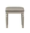 Seraph Vanity Set Featuring Stool And Mirror Silver By Poundex PDX-F4178