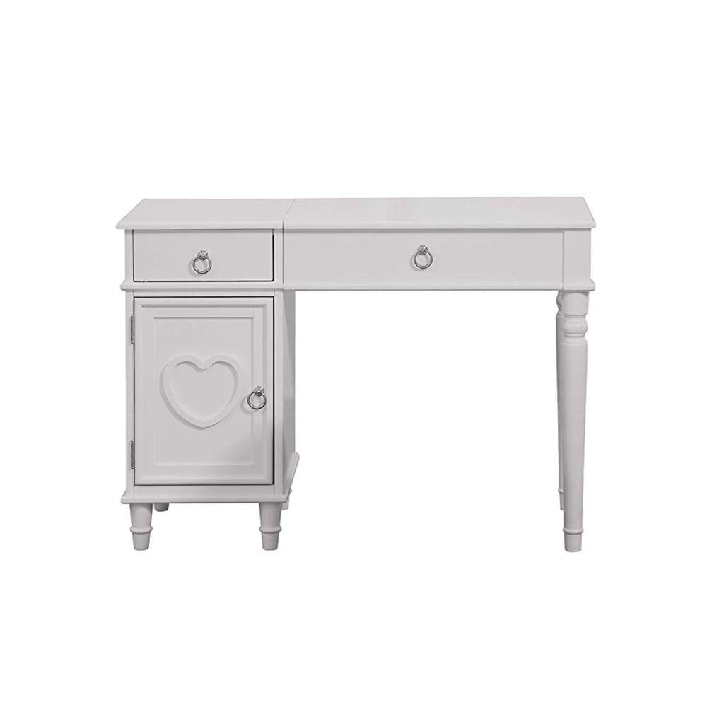 Seraph Vanity Set Featuring Stool And Mirror White By Poundex PDX-F4179