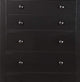 Pine Wood With Varied Size 5 Drawer Chest Black PDX-F4237