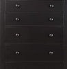 Pine Wood With Varied Size 5 Drawer Chest Black PDX-F4237