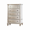 Wooden Antique Chest with Spacious Storage In Silver By Casagear Home