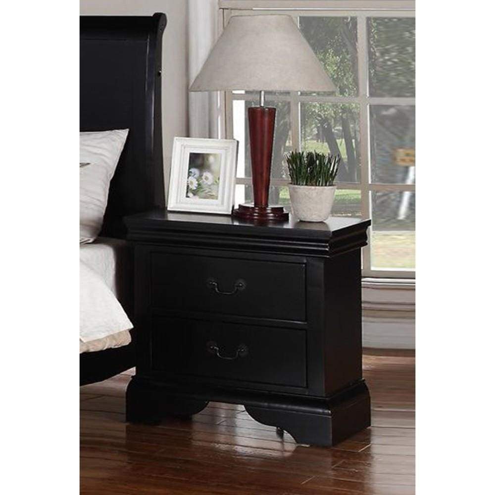 Nightstand | Attractive Design | Pine Wood | Black