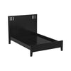 Appealing Full Bed Wooden Finish Black By Casagear Home PDX-F9046F