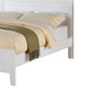 Fantastic Full Bed Wooden Finish White By Casagear Home PDX-F9123F