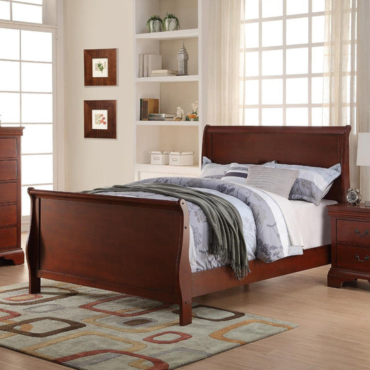 Twin Bed | Magnificent Design | Cherry Finish