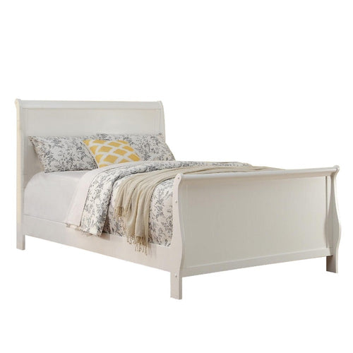 Full Bed | Clean Wood Frame | Spellbinding White