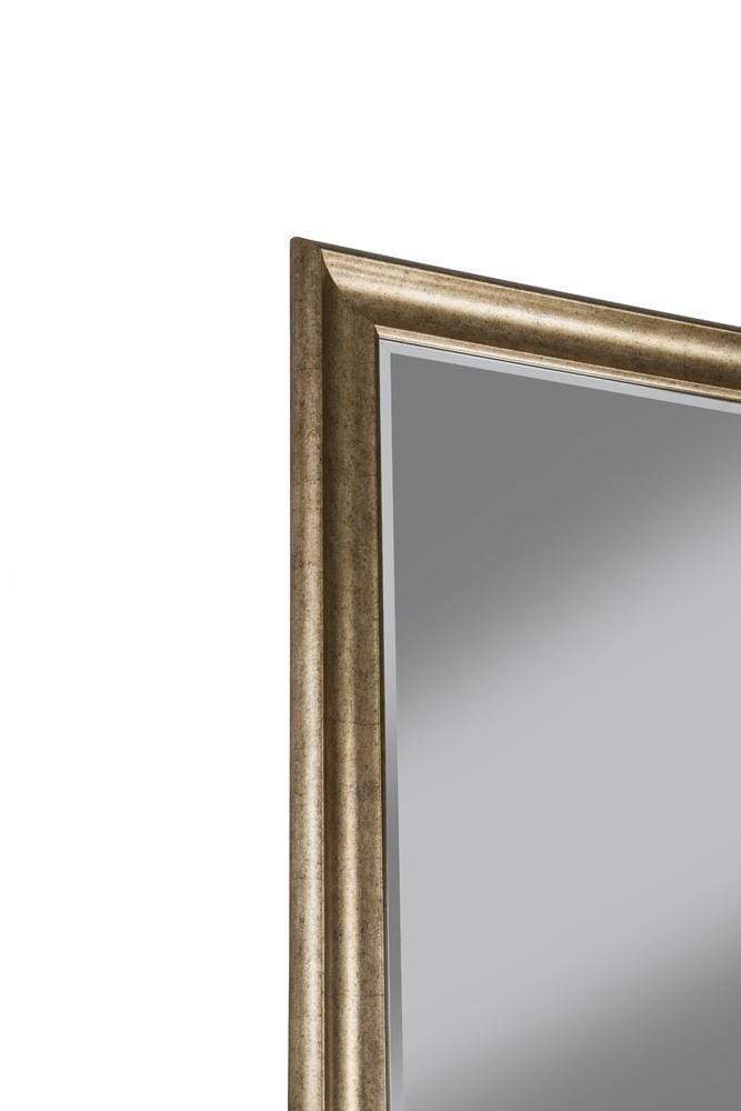Full Length Leaner Mirror With a Rectangular Polystyrene Frame Antique Gold SDF-14111