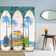 Room Divider | Surfboard Shape | Lounge & Umbrella Print | Multicolor