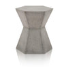 End Table | Hexagonal Shape | Slate Gray Finish