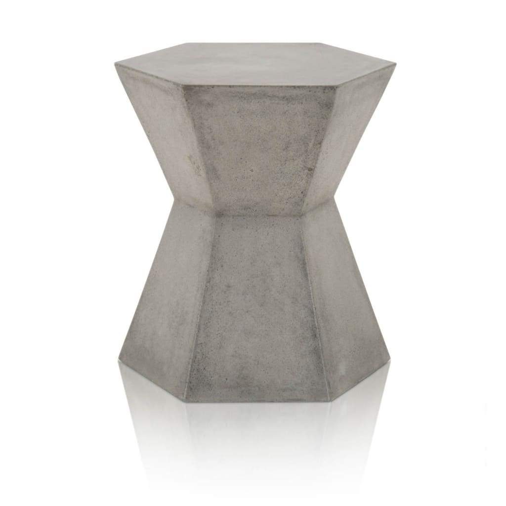 End Table | Hexagonal Shape | Slate Gray Finish
