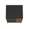 Wood and Metal Office Accent Storage Cabinet with 3 Drawers Black and Brown By The Urban Port UPT-225262