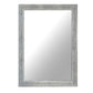 Rectangular Polystyrene Encased Wall Mirror with Textured Details Chrome By The Urban Port UPT-228546