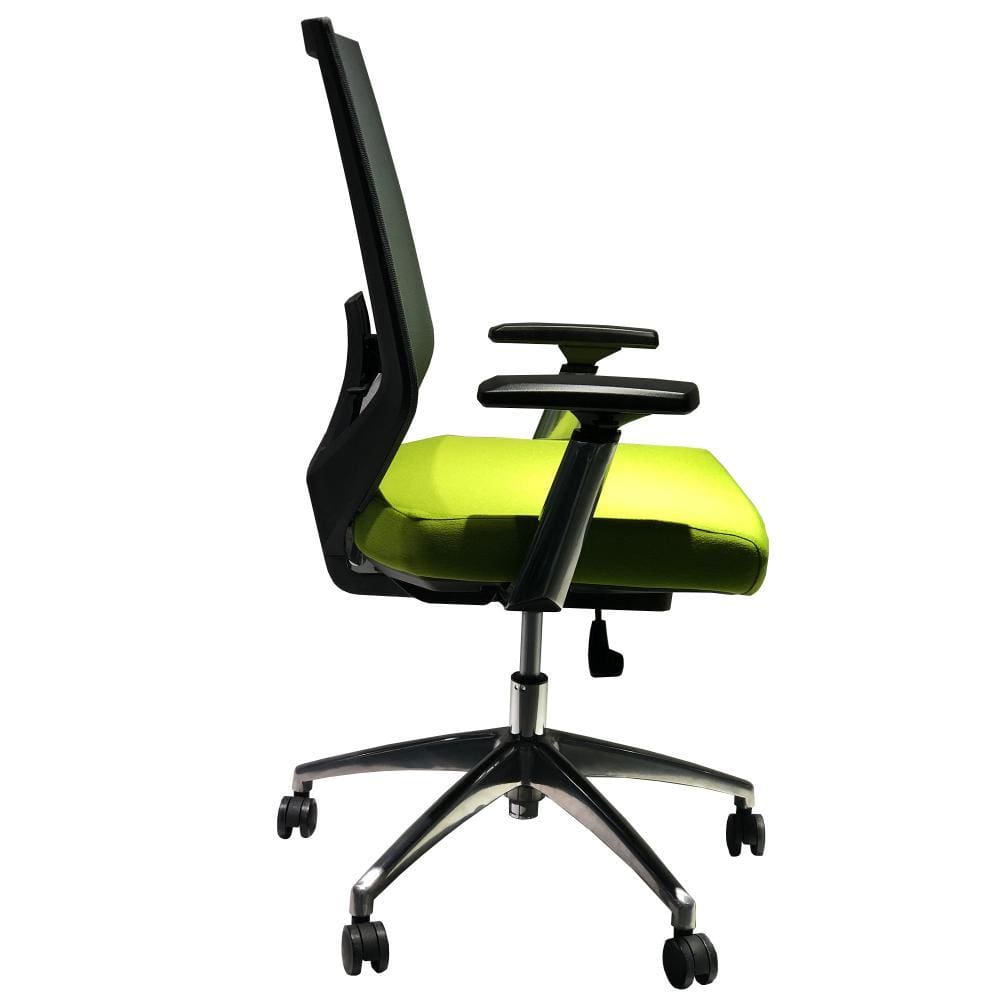 Adjustable Mesh Back Ergonomic Office Swivel Chair with Padded Seat and Casters Green and Gray By The Urban Port UPT-230095