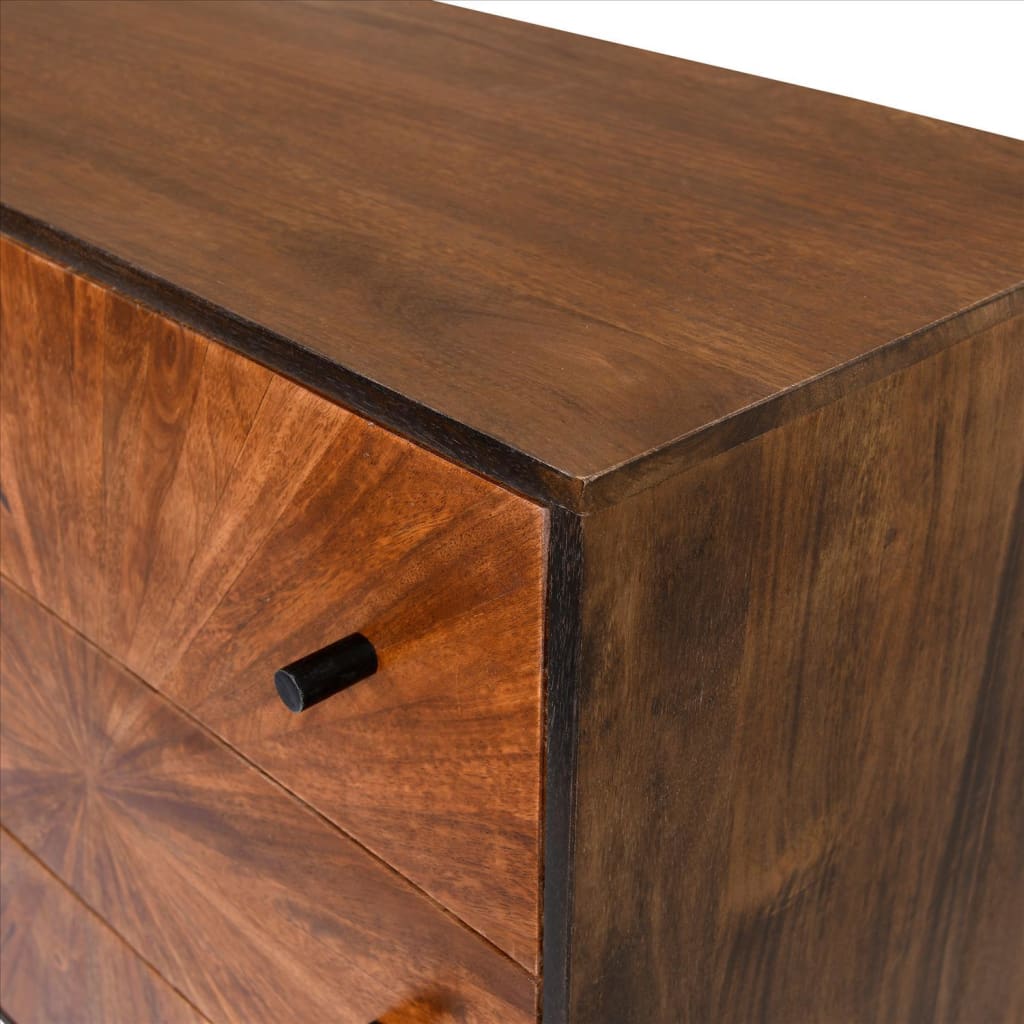 6 Drawer Mid Century Modern Storage Wooden Drawers Dresser Brown By The Urban Port UPT-231467
