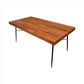 Two Tone Industrial Wooden Top Rectangular Dining Table With Metal Frame Black And Brown By The Urban Port UPT-231468