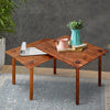 18 Inch Rectangular End Table with Pull Out Extension and Grain Details, Brown By The Urban Port