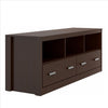 59 Inch Wooden TV Stand with 2 Drawers and 3 Open Compartments Tobacco Brown By The Urban Port UPT-238271