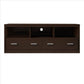 59 Inch Wooden TV Stand with 2 Drawers and 3 Open Compartments Tobacco Brown By The Urban Port UPT-238271