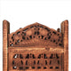 Traditionally Wooden Carved 4 Panel Room Divider Screen With Intricate Cutout Details Brown By The Urban Port UPT-238486