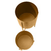 22 18 Round Indoor Planter Iron Stand Set of 2 Champagne Gold By The Urban Port UPT-248043