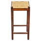 Mango Wood Barstool with Rope Weaved Seat Brown By The Urban Port UPT-262413