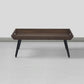 Rectangular Wooden Coffee Table with Tray Top and Metal Legs Brown and Black By The Urban Port UPT-266257
