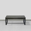 Rectangular Wooden Coffee Table with Hidden Storage and Metal Sled Base Gray and Black By The Urban Port UPT-266261