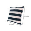 20 x 20 Modern Square Cotton Accent Throw Pillow Classic Block Stripes Black White By The Urban Port UPT-266365